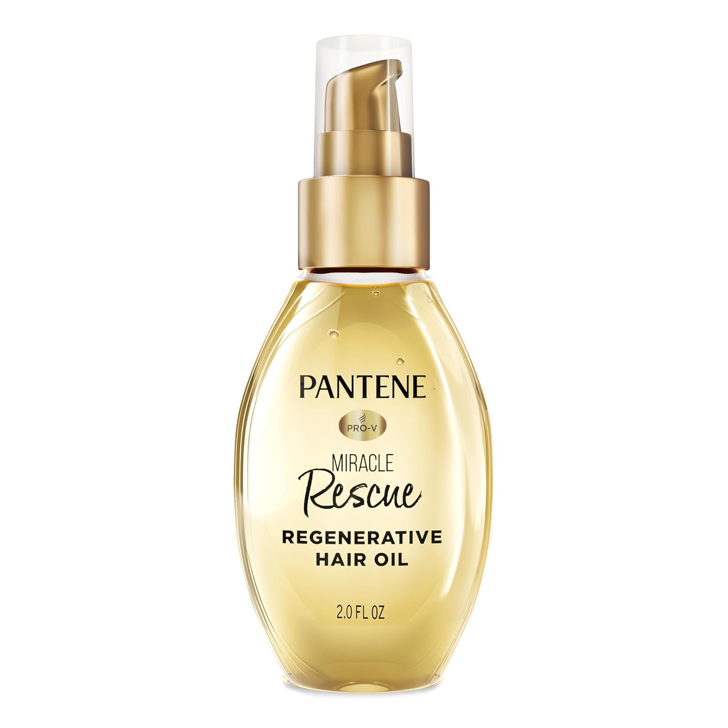 Pantene Miracle Rescue Regenerative Hair Oil - 2.0 FL Oz - Deep Repair Treatment for Dry & Damaged Hair