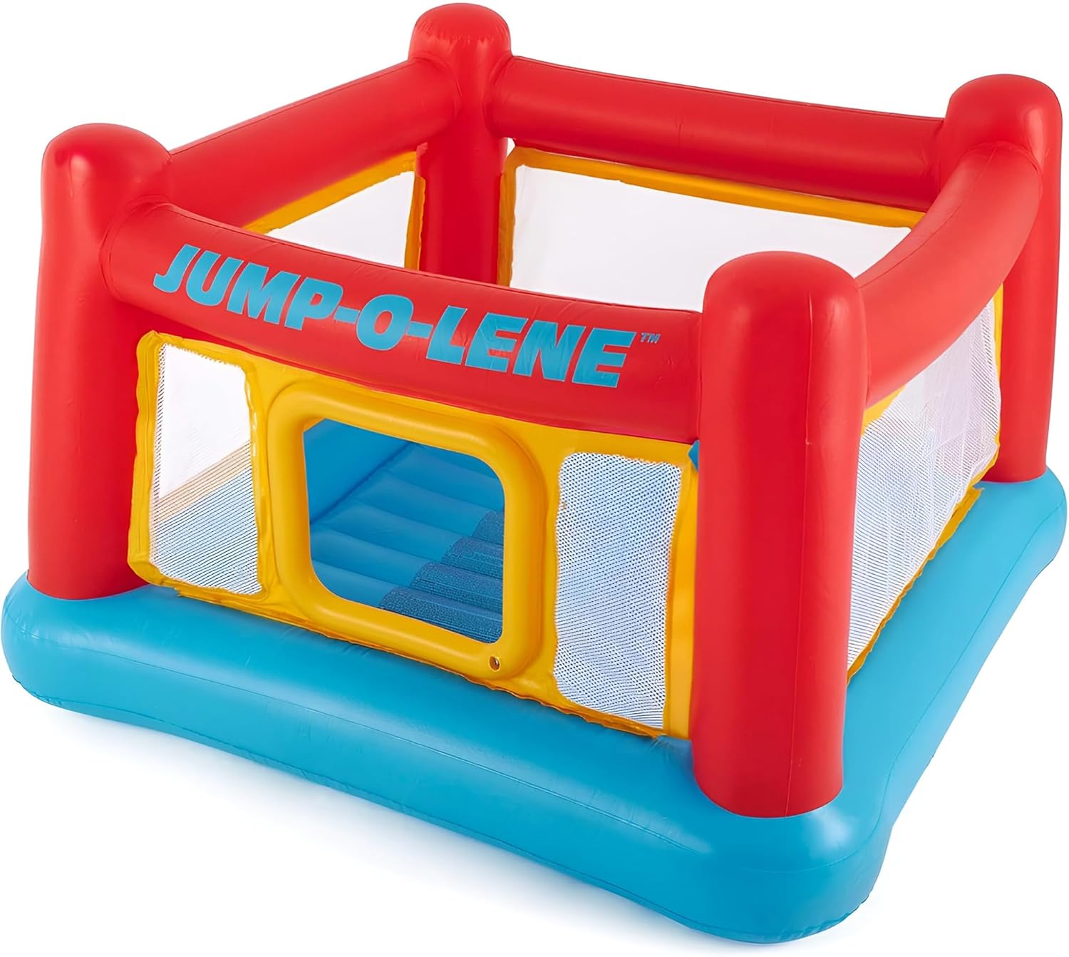 Intex Inflatable Jump-O-Lene Playhouse Trampoline Bounce House for Kids Ages 3-6