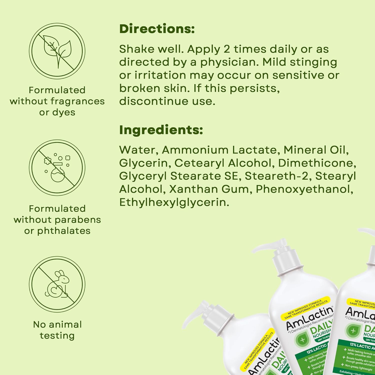 AmLactin Daily Nourish 12% - 14.1 oz Body Lotion with 12% Lactic Acid - Exfoliator and Moisturizer for Dry Skin