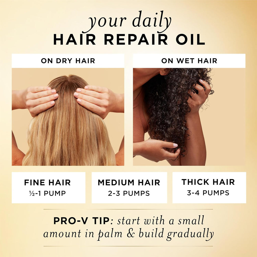 Pantene Miracle Rescue Regenerative Hair Oil - 2.0 FL Oz - Deep Repair Treatment for Dry & Damaged Hair